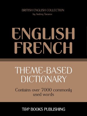 cover image of Theme-Based Dictionary